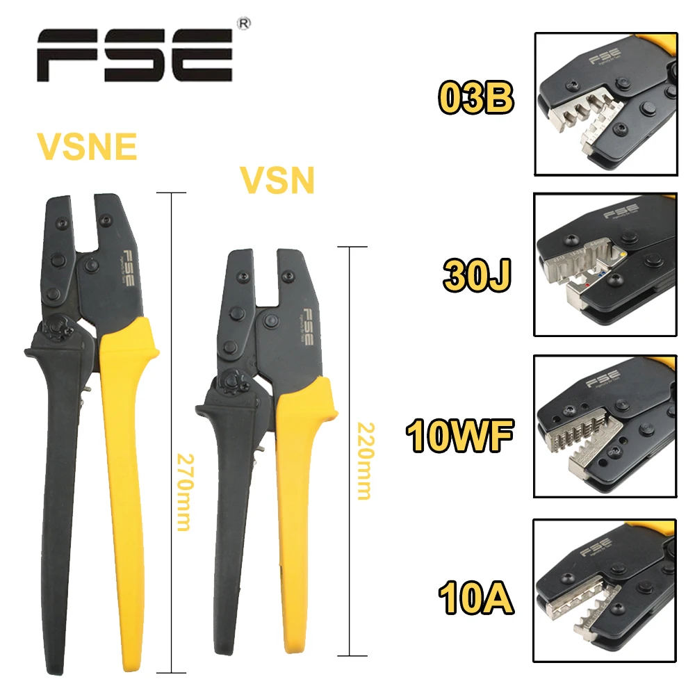 Crimping pliers tools VSN-03B VSNE-30J 10A 10WF for pulg tube insuated terminals electric clamp Multi-tool VSN VSNE kit