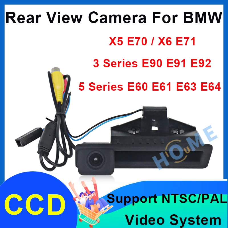 

Car Rear View Camera Auto Parking Monitor Astern Rearview For BMW X5 E70 X6 E71 3 Series E90 E91 E92 5 Series E60 E61 E63 E64