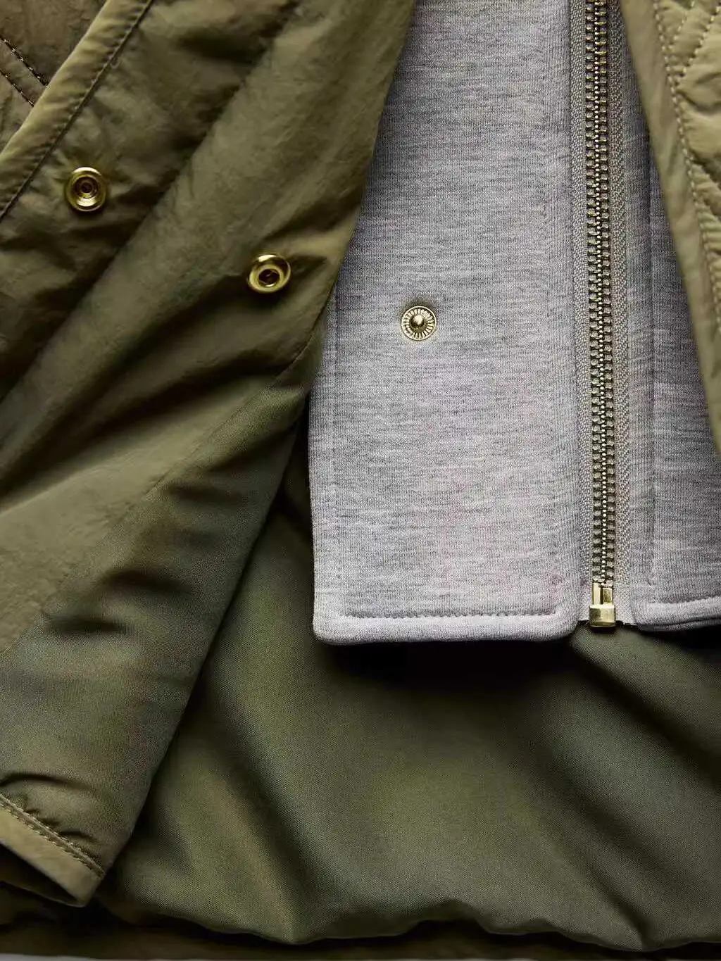 

Autumn Winter New Arrival Women's Casual Loose Color Blo Hooded round Ne Long Sve Cotton Jaet Coat Polyester Fiber