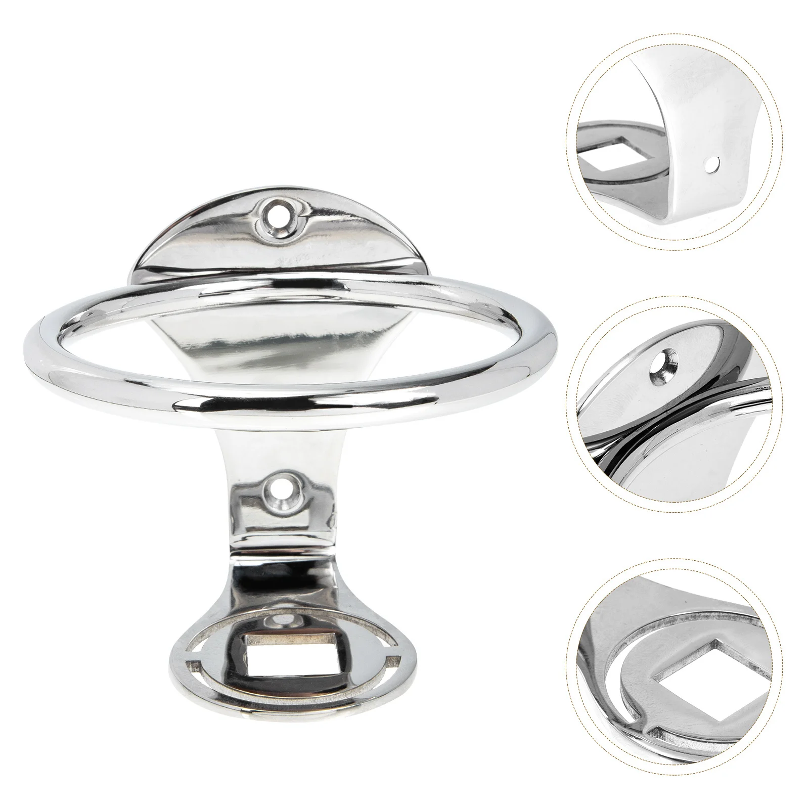 

Stainless Steel Cup Holder Space Saving Water Cup Storage Rack for Yacht Car Rv Boat Durable Multi-Purpose Bottle Storage Rack