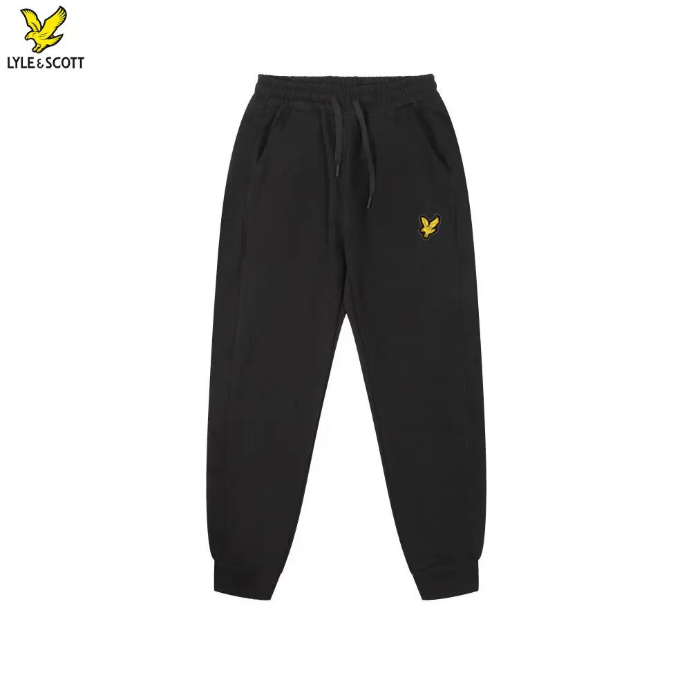 

Men's Casual Sportswear Pants Autumn Winter High-Quality Cotton Eagle Logo Embroidered LYLE Trousers for Women Soft comfortable