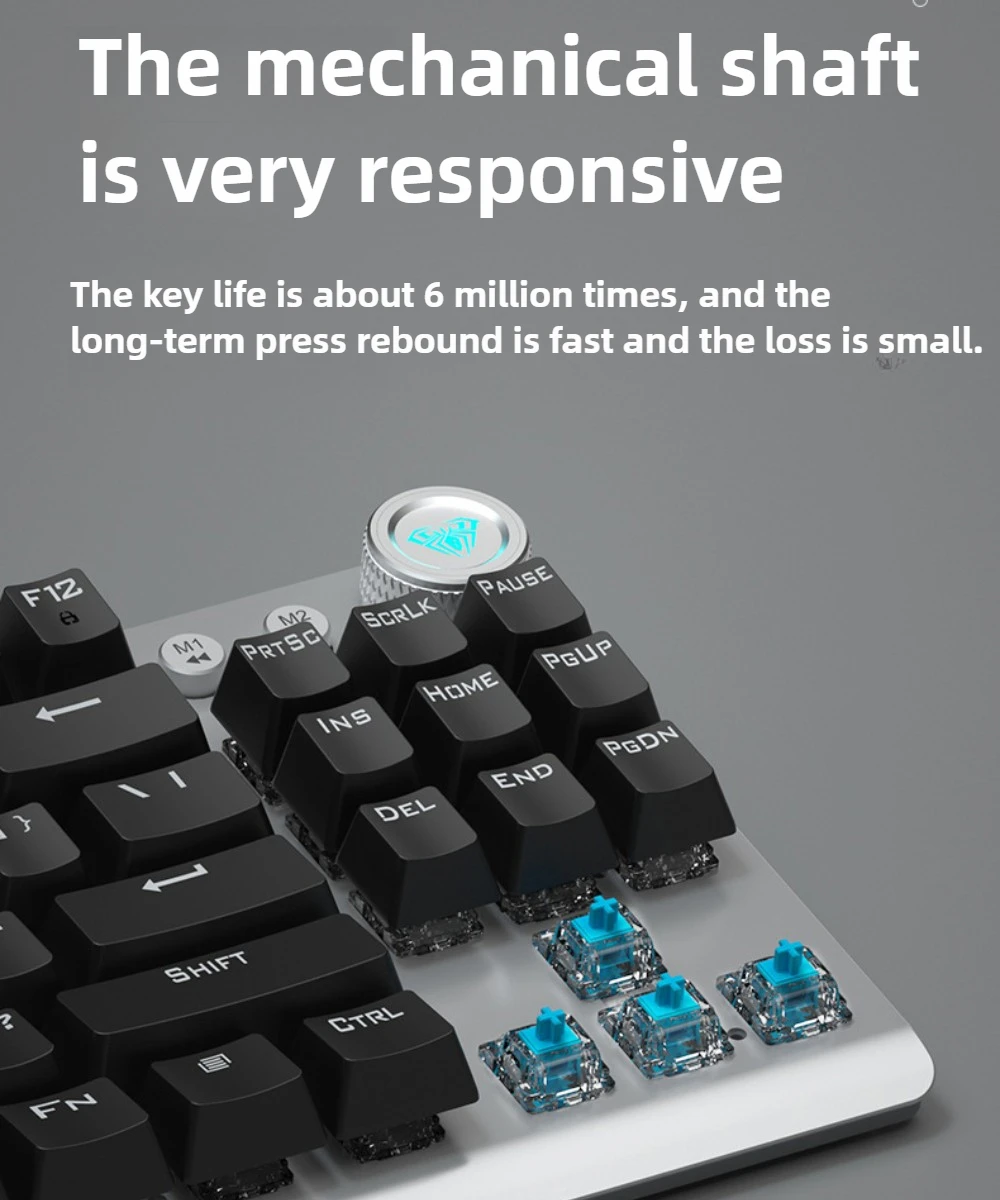 AULA F3001 87-Key Wireless Mechanical Keyboard