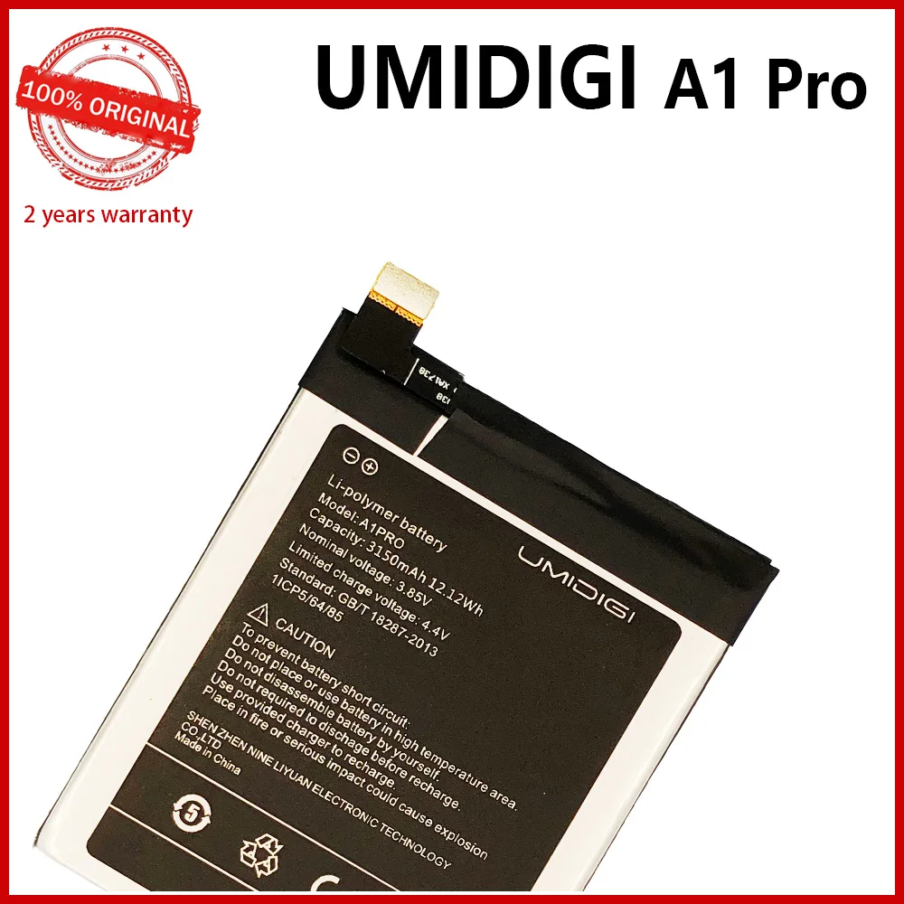 Original A1 Pro Battery for UMI Umidigi A1 Pro, 3150mAh, High Quality Battery with Tools, New