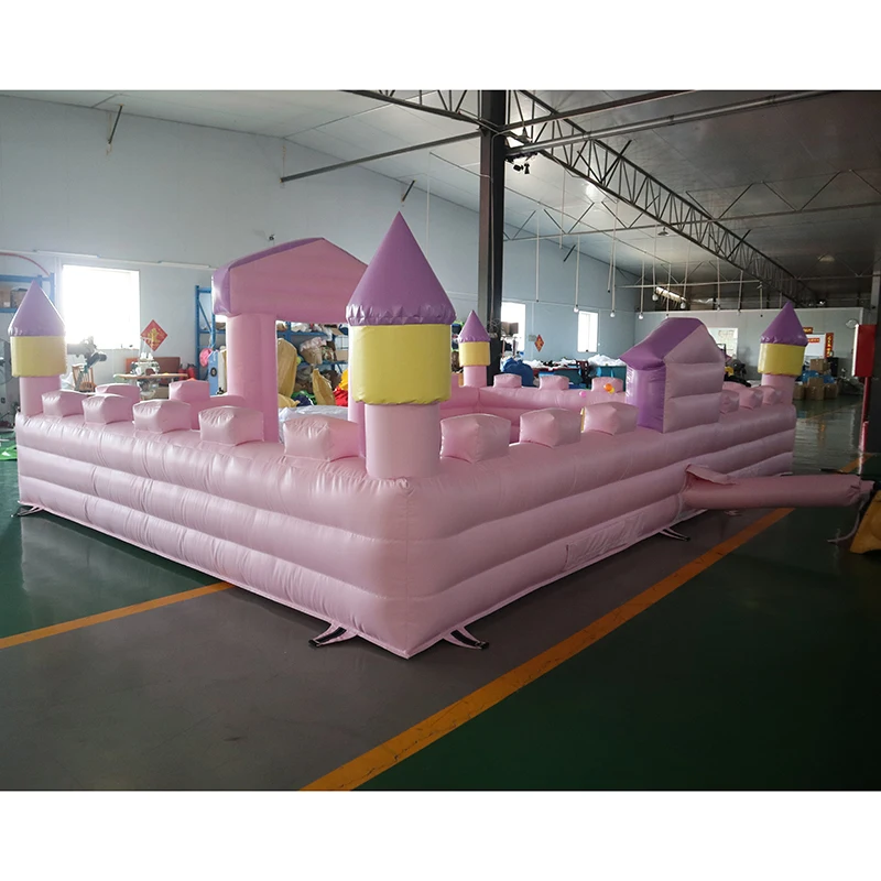 fast air ship to door, 6x4m wedding inflatable ball pit, kids commercial inflatable pink colorful bouncer pool for party