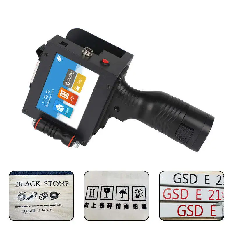 Industrial D50 50.8mm Portable Handheld Inkjet Printer 2 Inch Large Character Coder for Metal Wood Box Plastic Date Logo