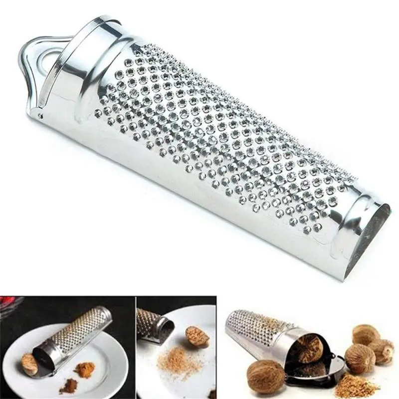 1PC Stainless Steel Versatile Hand Held Nutmeg Citrus Ginger Grater Multifunctional Ginger Garlic Nut Planer Kitchen Accessories