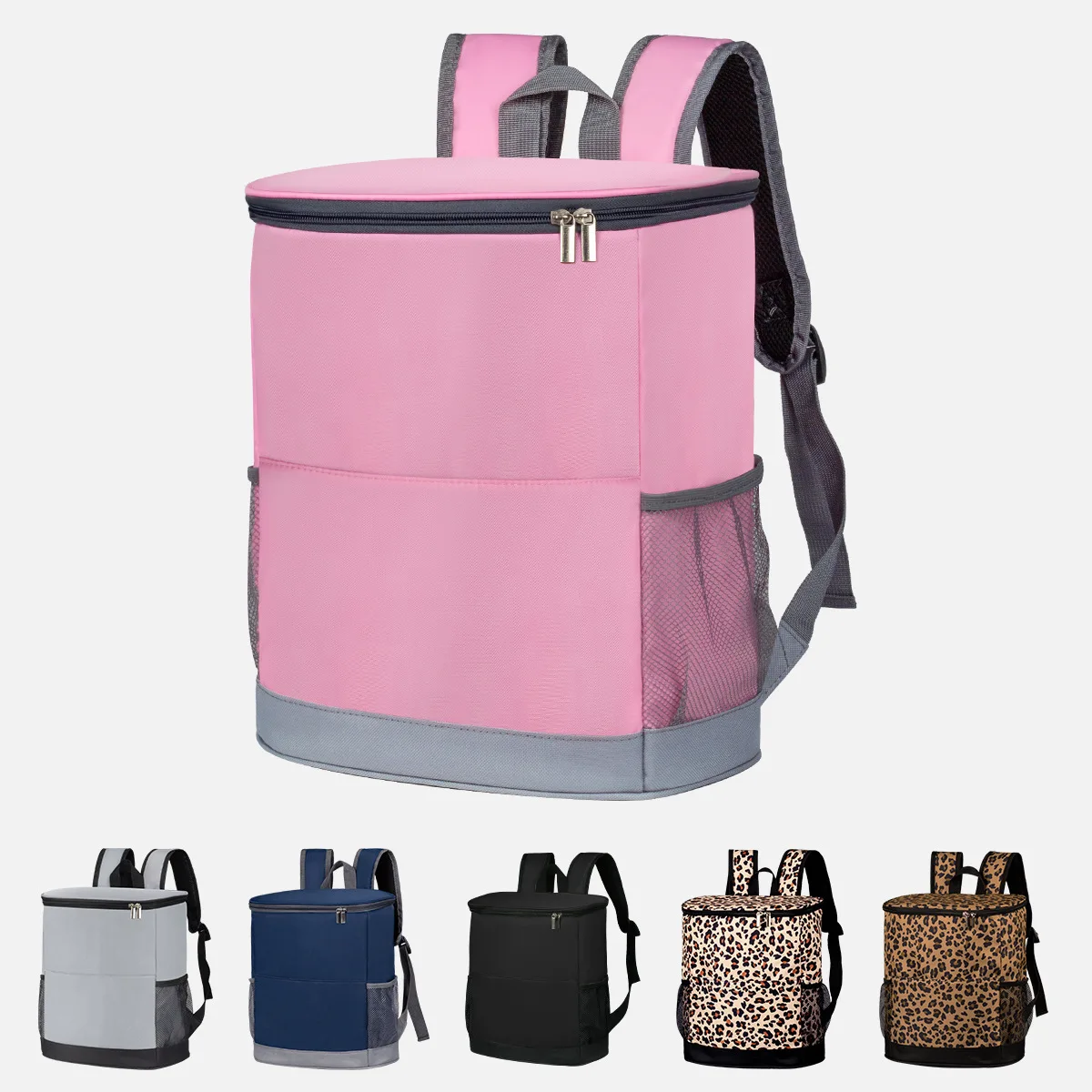 

Double Shoulder Backpack Thermal Bag Outdoor Insulated Cooler Backpack Leak-proof Cooler Bag 20 Cans Lightweight Portable