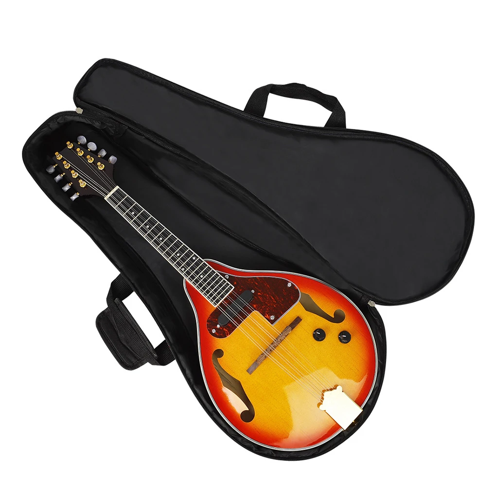 Mandolin Instrument Bag Handle Guitar Case With Zippered Pouch Cloth Padded National Pack Straps Backpack Handbag