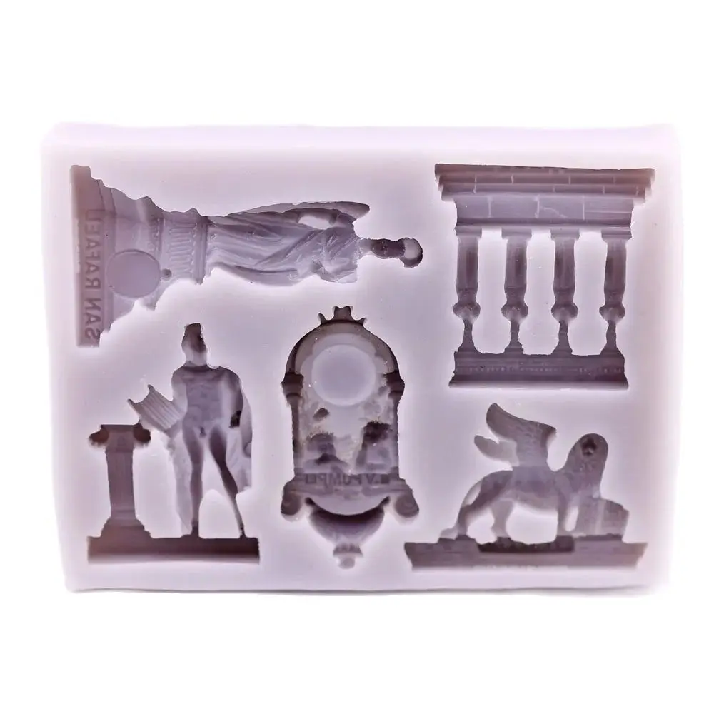 Greece Roman Relief Figures Silicone Mould Fondant Chocolates Jelly Sugarcraft Mold Tools DIY San Rafael B.V Pompei Venezia