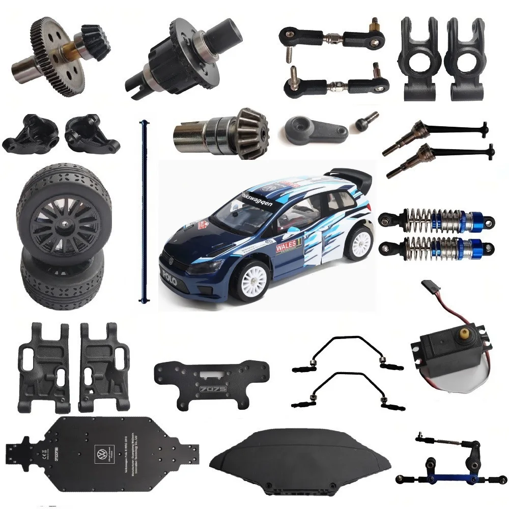 MJX Hyper Go 10304 1/10 RC-Auto-Ersatzteile: Hydraulischer Stoßdämpfer/Karosserie/Räder/Differentialgetriebe/Stoßfänger/ESC/Motor