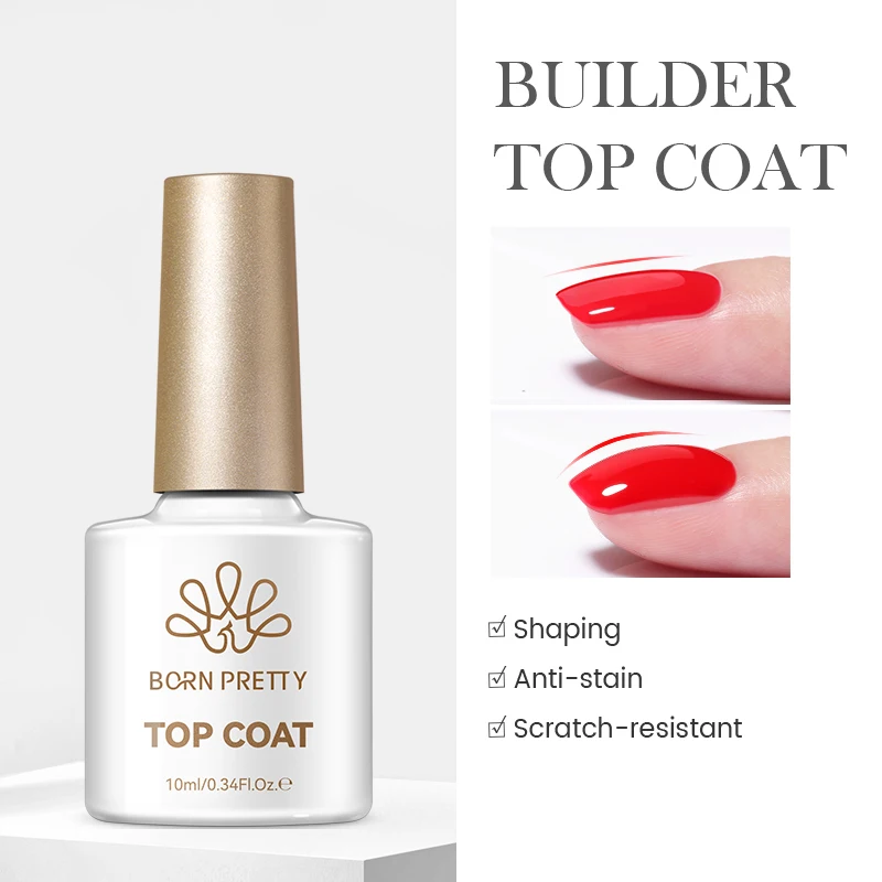 BORN PRETTY Jelly Nude Gel-Nagellack, 10 ml, hellrosa, pfirsichfarben, durchscheinende Farbe, UV-Lichtheilung, Gel-Lack, Nagelkunst, DIY zu Hause