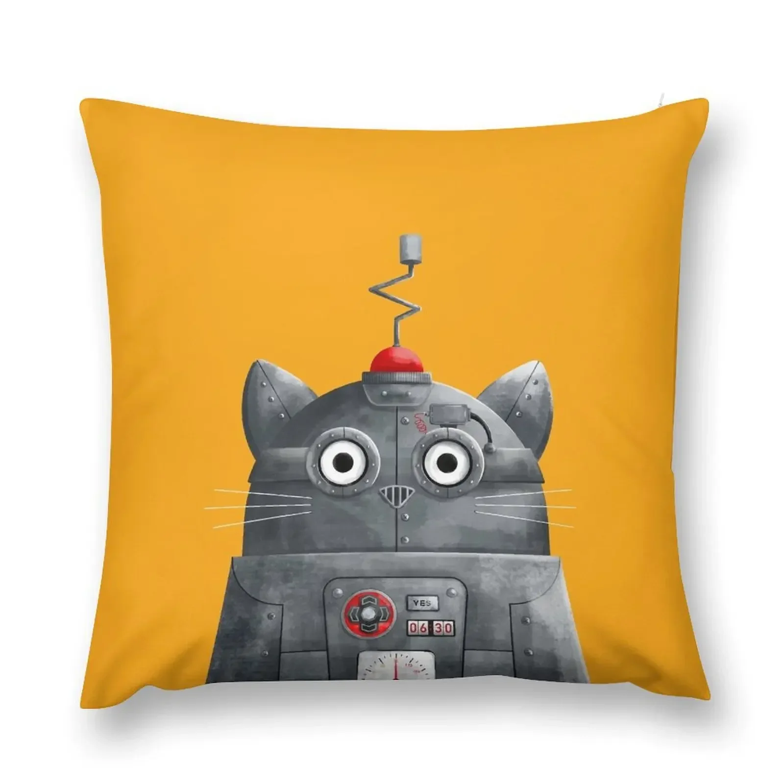 Cat Robot - C.A.T. Throw Pillow Decorative Pillow Covers For Sofa Sofas Covers Sofa Cushion Cover luxury home accessories pillow