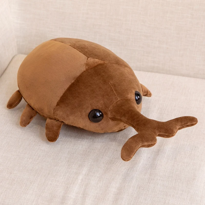1pc 50/60CM Creative Simulation Insect Plush Toys Stuffed Cartoon Dolls Kawaii Beetle Pillow Kids Boys Birthday Gifts