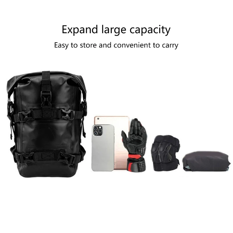 

Легко устанавливаемая сумка для инструментов для мотоцикла, 8 л, водонепроницаемый дизайн, устойчивый к выцветанию, долговечный