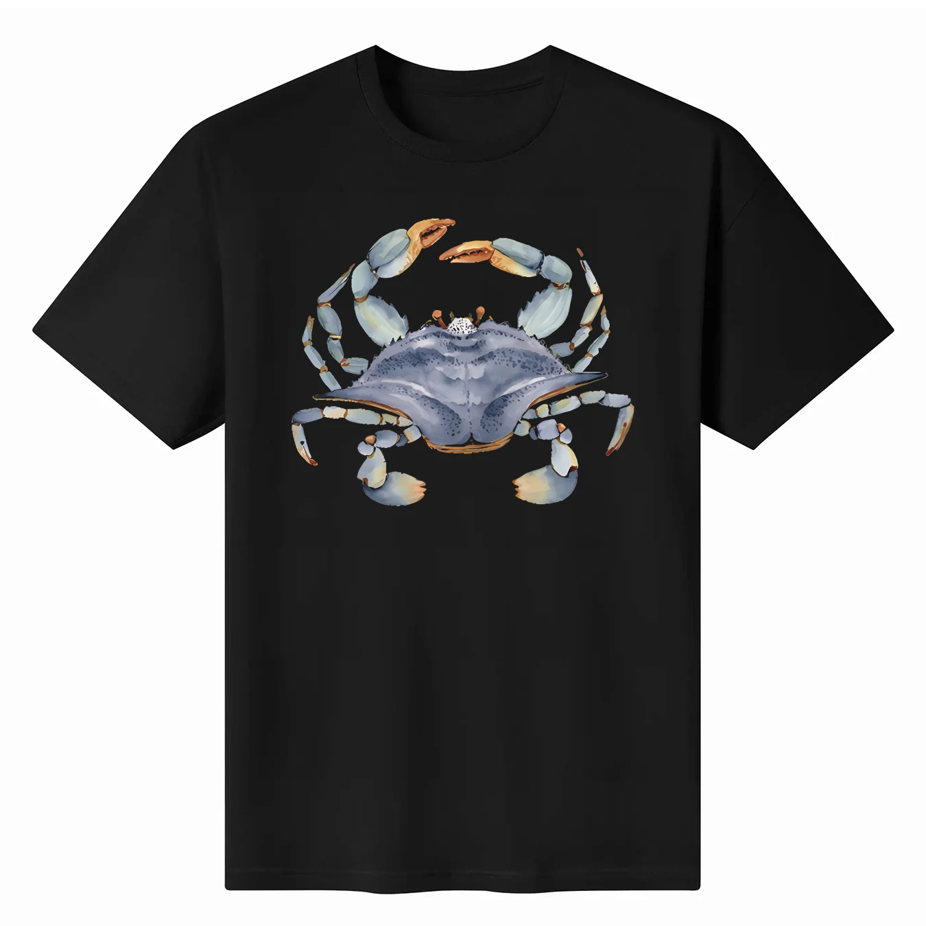 

Blue Crab In Watercolor A-Vibrant Tribute To Ocean Marine Life Unisex T-Shirt