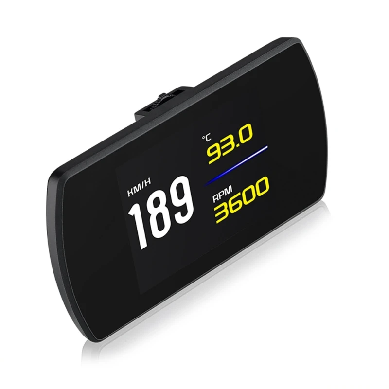 Car Headup Display Speed Clock Windshield Projector Overspeed Speedometer Alarm Fatigue Driving Reminder Diagnostic Tool