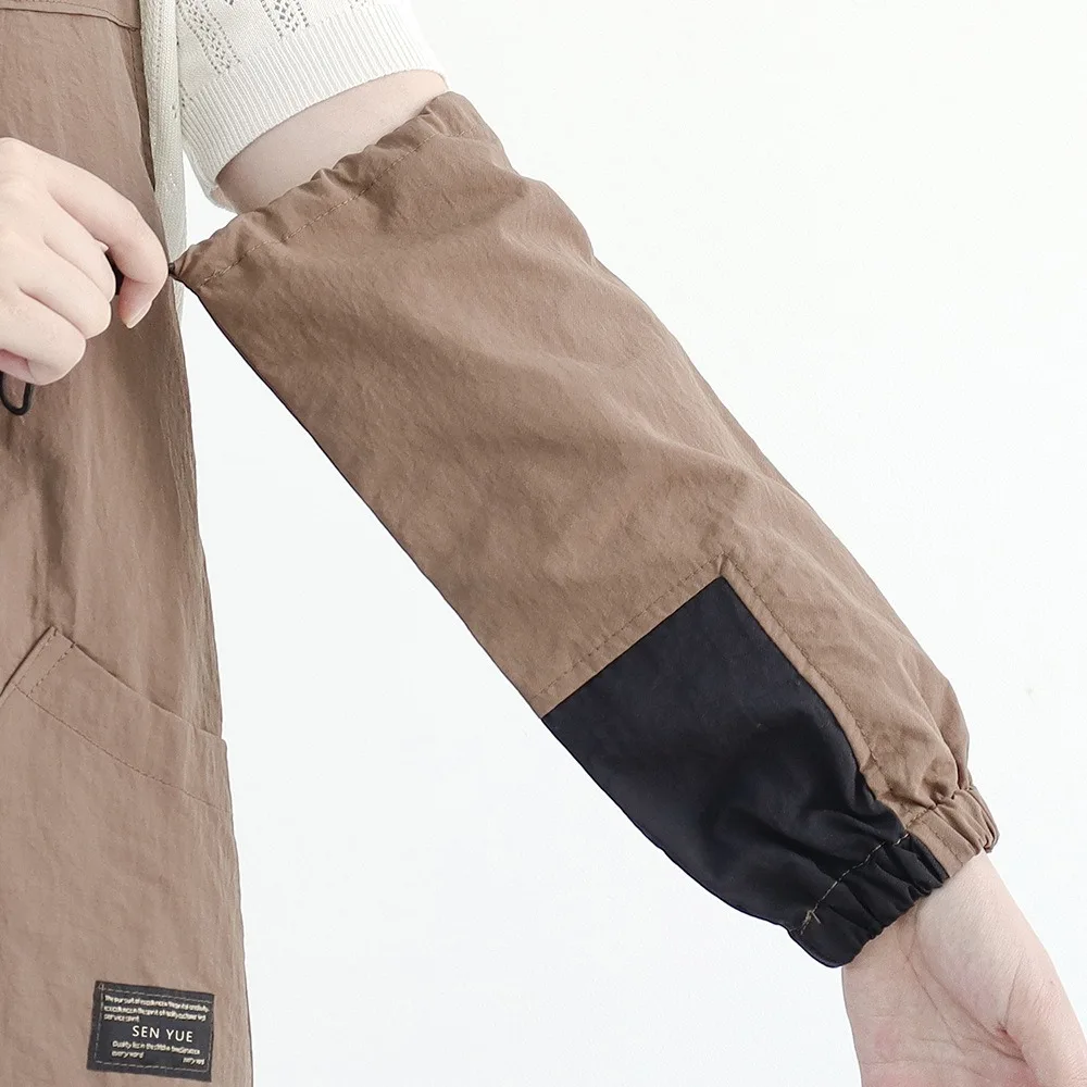 

Quick-drying sleeves for fashionable restaurants coffee shop custom sleeve cuffs for office work durable water-resistant sleeves