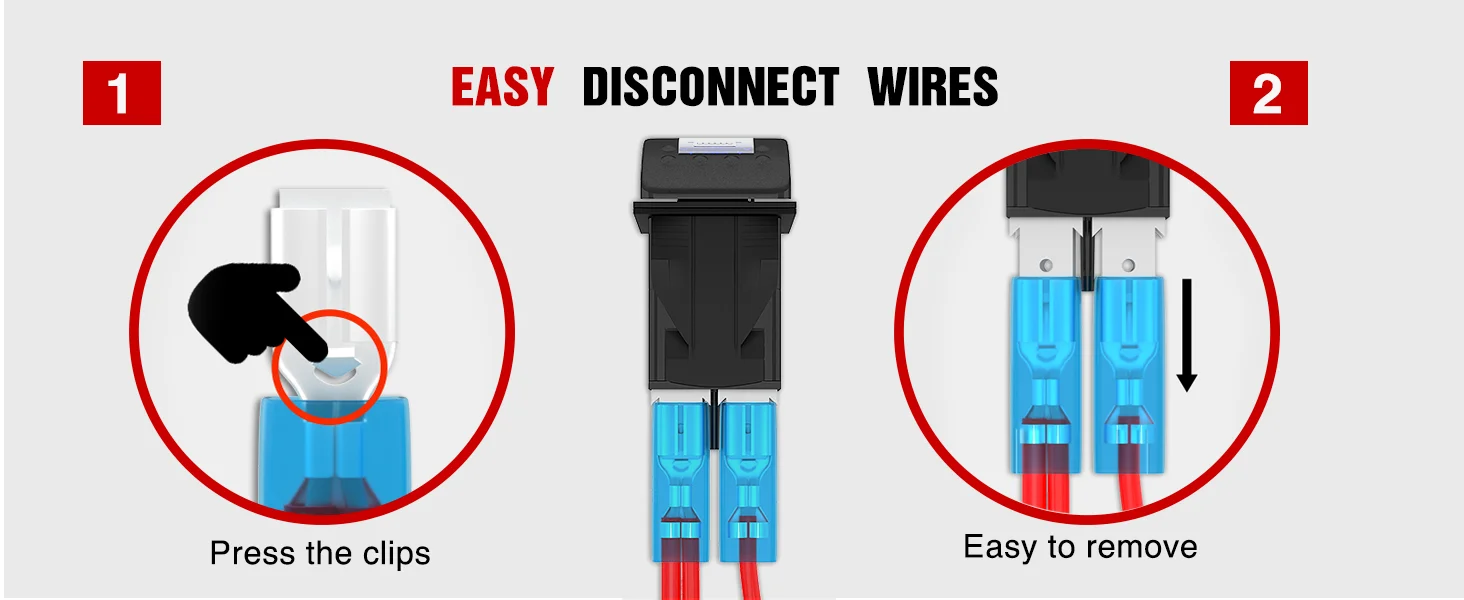 7PIN High/Low Rocker Switch