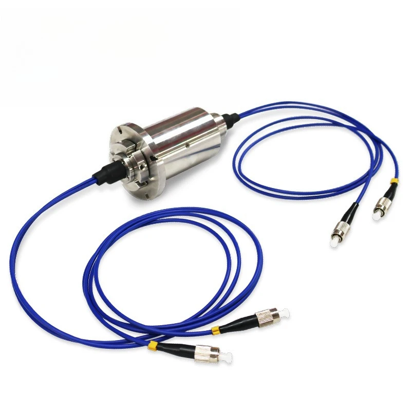 Optical fiber rotating slip ring 4-way optical fiber slip ring