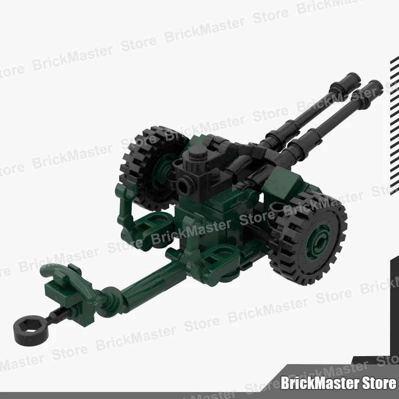 MOC Military War Scene Gas Tank Mortar Rocket Launcher Accessories Building Blocks Cannon Army Artillery DIY Bricks Toys Gifts view 5