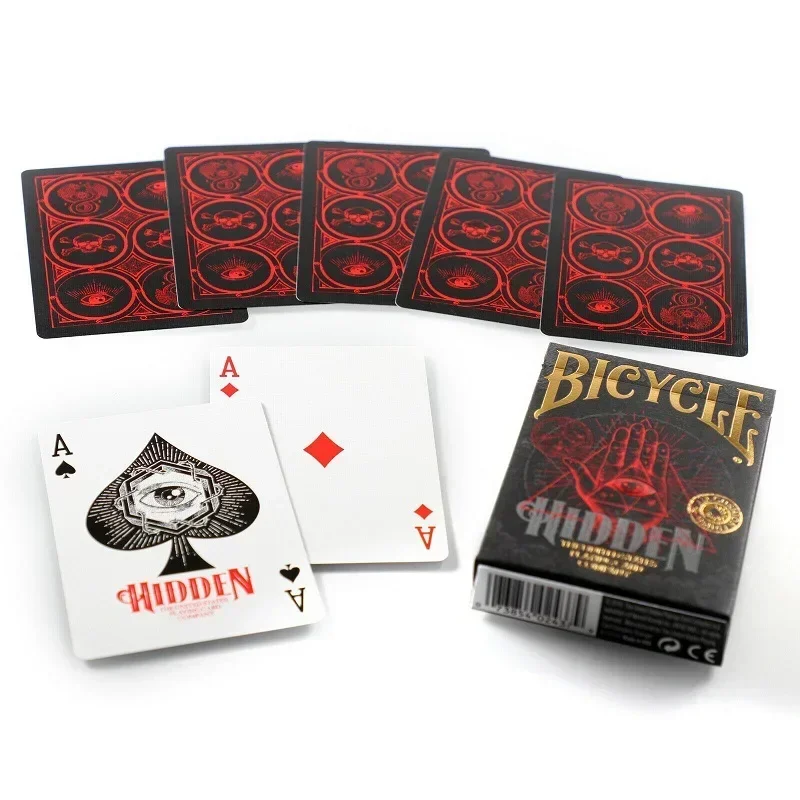 จักรยานซ่อนเล่นไพ่ USPCC โป๊กเกอร์ Deck Secret Society สัญลักษณ์การ์ดเกมการ์ด Magic Trick Close Up Magic นักมายากล Prop