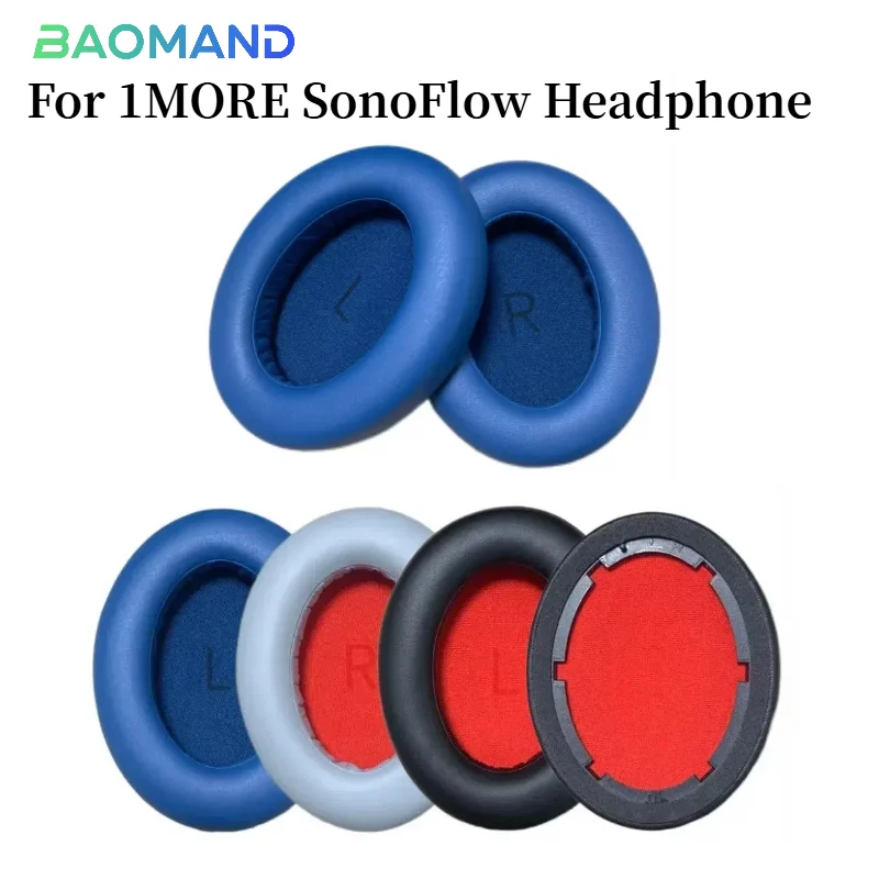 

Ear pads for 1MORE SonoFlow Earmuffs Headphones Mesh Foam Protein Leather Ear Cushion Accessories