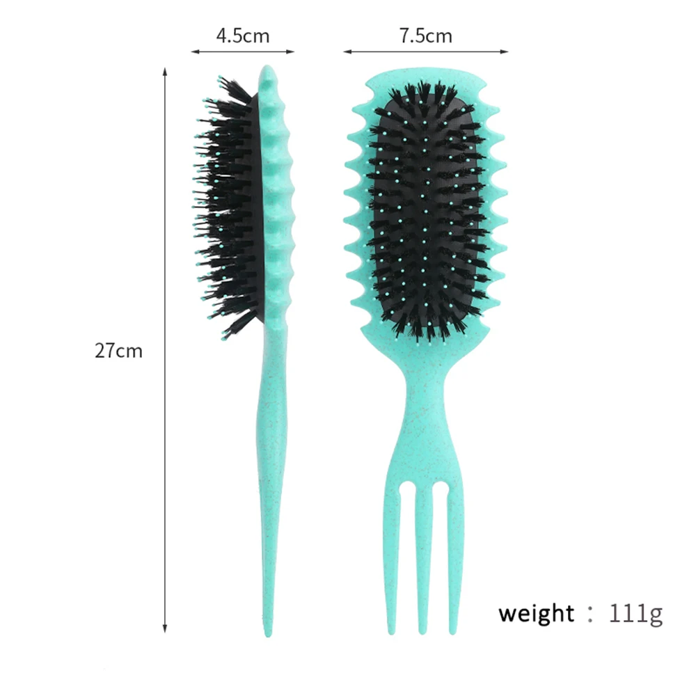 Szczotka do definiowania loków Szczotka do loków do czesania i kształtowania loków z kręconych włosów dla mężczyzn i kobiet, aby zmniejszyć ciągnięcie