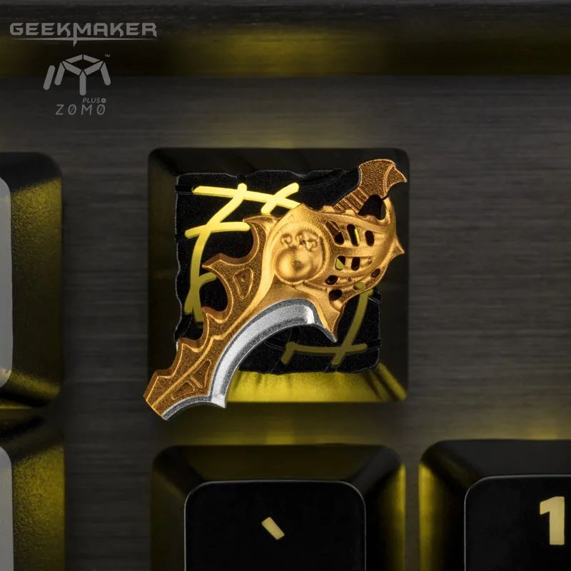 لوحة المفاتيح الميكانيكية المعدنية Keycap سبائك الألومنيوم الخلفية قبعات الكرز Mx التبديل التحلل المغناطيسي ل ZOMO DOTA2 الفأس كيكابس #3