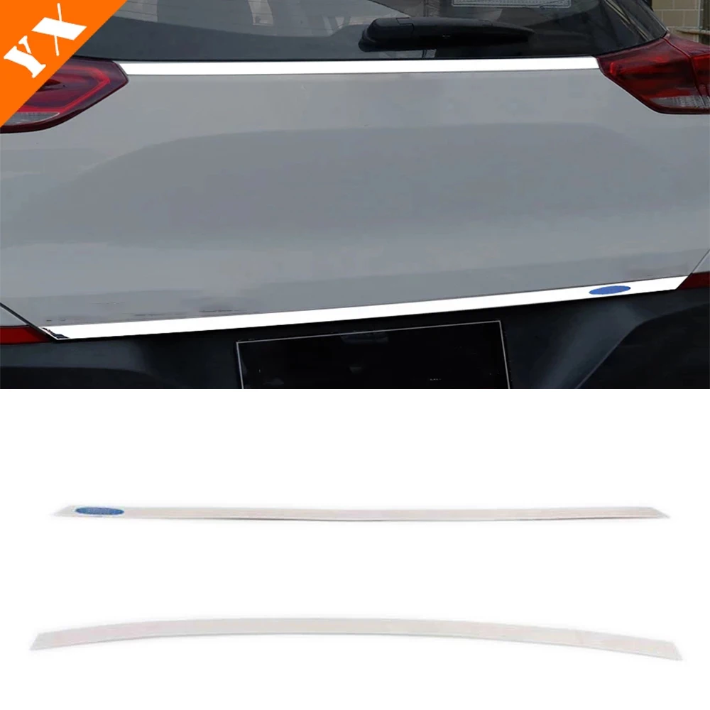 

Stainless Garnish For Chevrolet tracker 2019-2022 Car Tailgate Rear Door Cover Molding Tail Door Trim Brake Light Sticker Cover