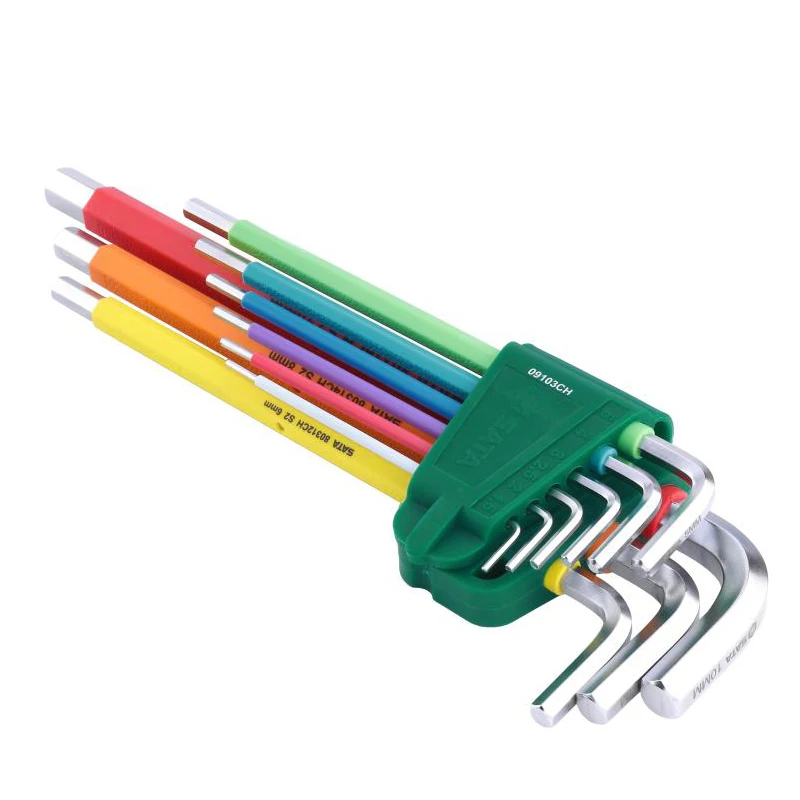Imagem -06 - Sata-extra Long Conjunto Chave Hexagonal Série do Arco-íris Material de Alta Qualidade Acabamento Requintado Operação Simples Pcs 09103ch