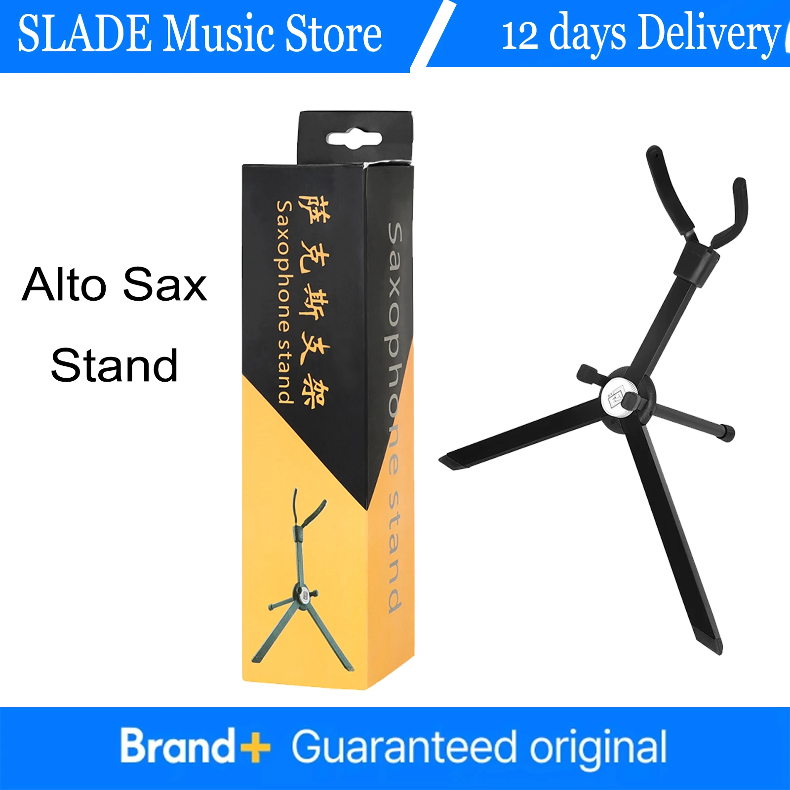 

SLADE Portable Foldable Alto Saxophone Stand Aluminum Alloy Support Folding Stand Woodwind Instrument Parts Accessories