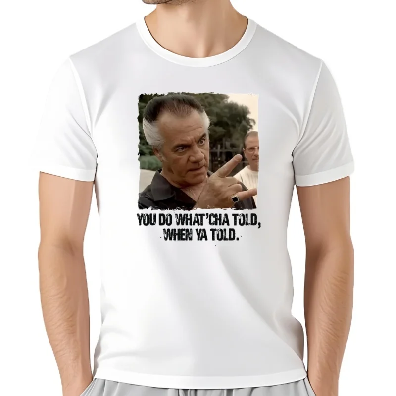Sopranos Paulie Walnuts film rétro mafia personnage drôle t-shirt nouveau