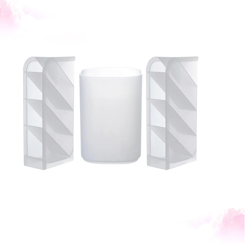 3 Pcs Stationery Case Tabletop Organizer Desktop Diagonal Insertion Pen