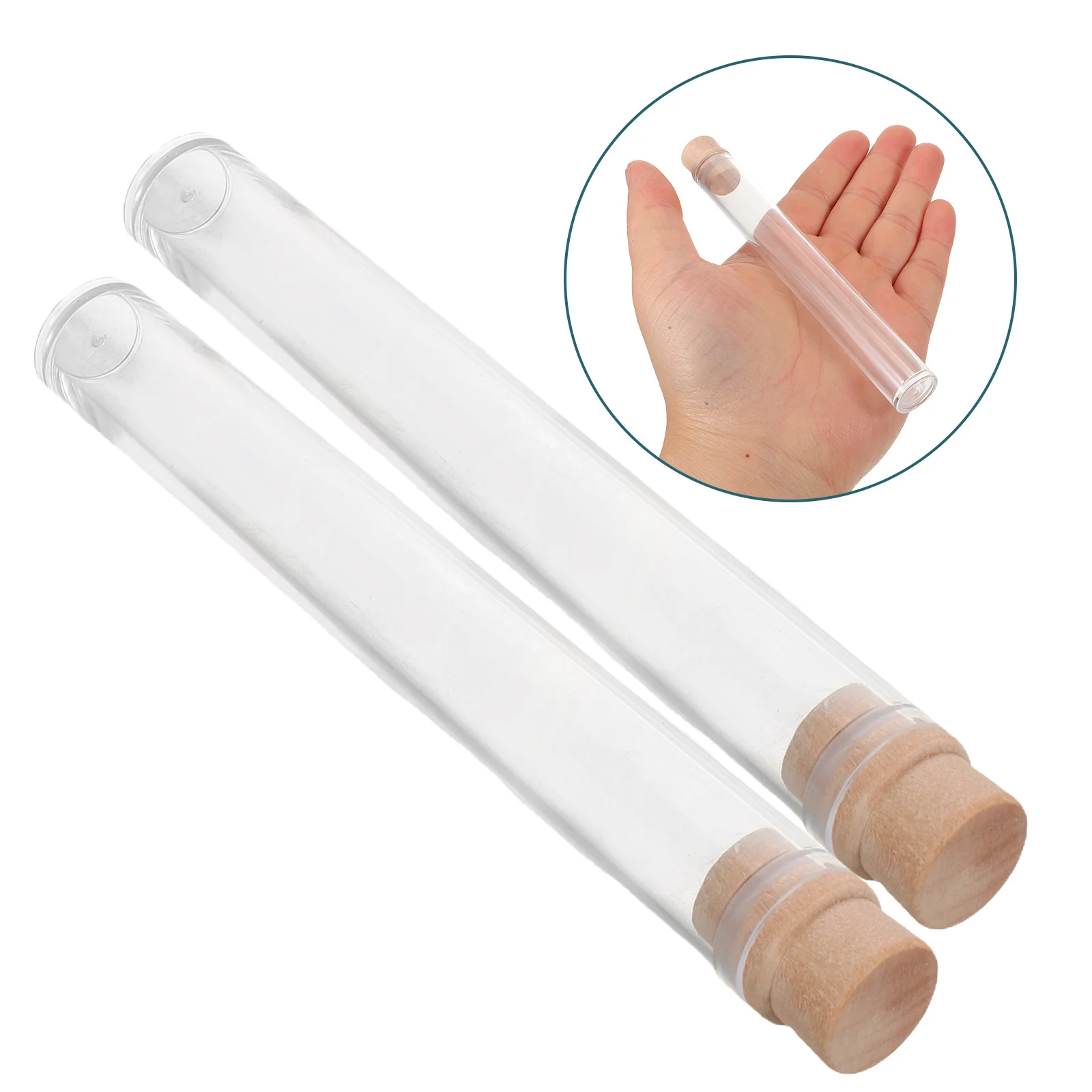 

2Pcs Cat Whiskers Collection Bottle Transparent Pet Hair Memorial Holder Small Compact Storage Jar for Dog Hair Keepsake