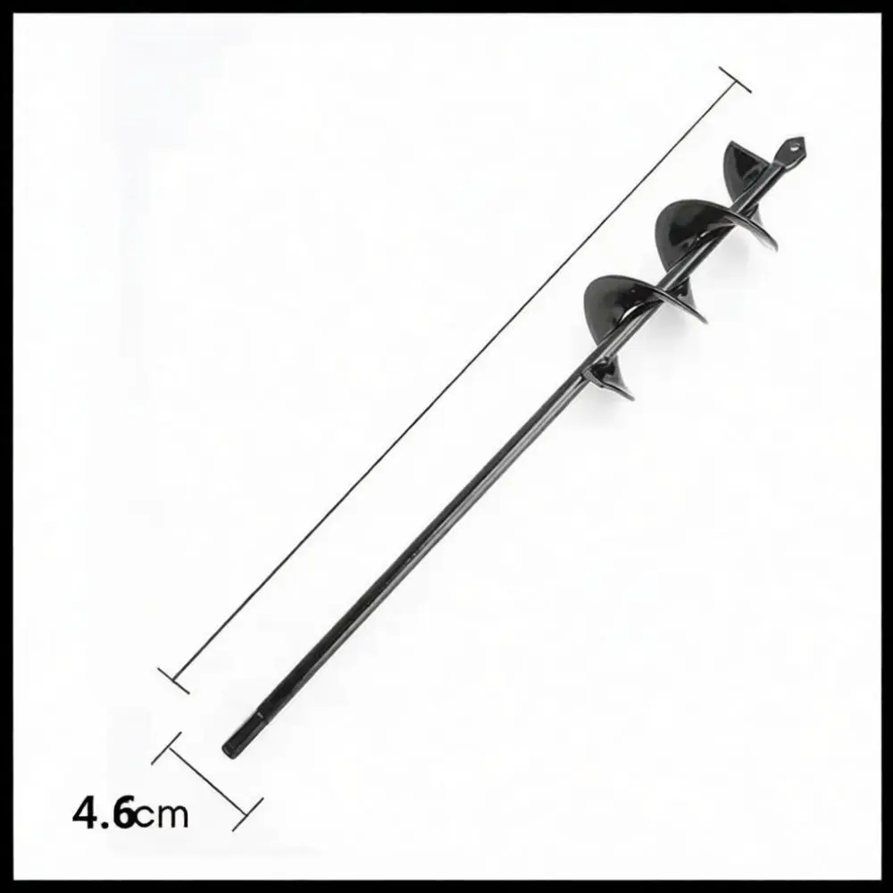 Gardening Auger Drill Bit Hand Electric Drill Accessory Planting Soil Hole Digger Spiral Tool For Flower Bed Cultivation