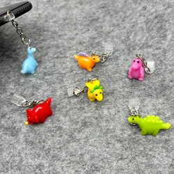 Adorable Practical Mini Resin Dinosaur Dust Plugs for Mobile Phone, Tablets, Anti Dust Accessories, USB - C & Lightning Ports