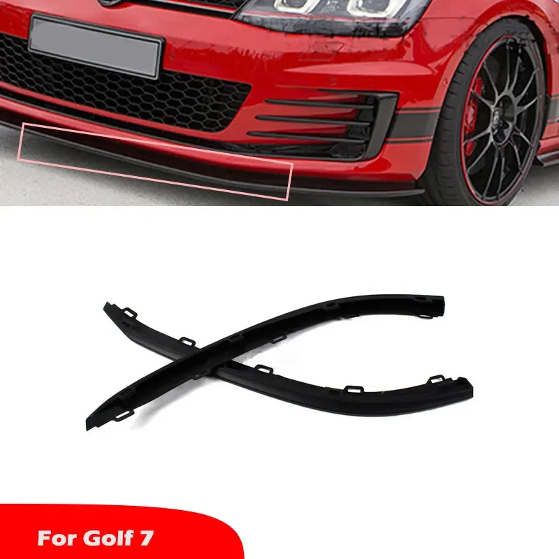 

Передний бампер автомобиля, нижний спойлер, воздушный дефлектор, балдахин, сделай сам, отделка для Volkswagen VW Golf MK7 GTI 2015 2016 2017 5GG8059039B9