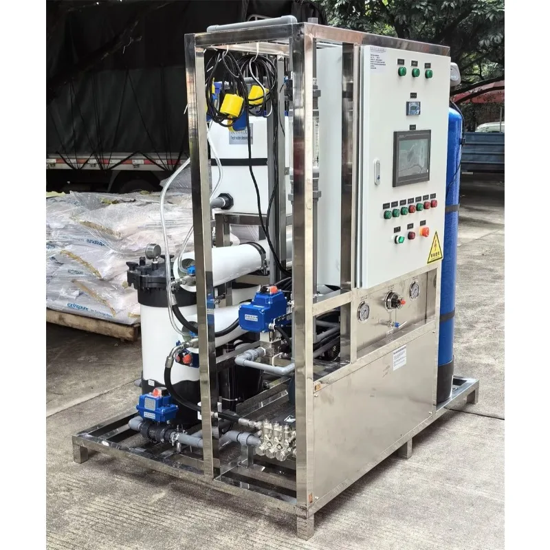 Automatic Seawater Well Water Desalination System Water Purification Machine Salt Water Reverse Osmosis Machine for Irrigation