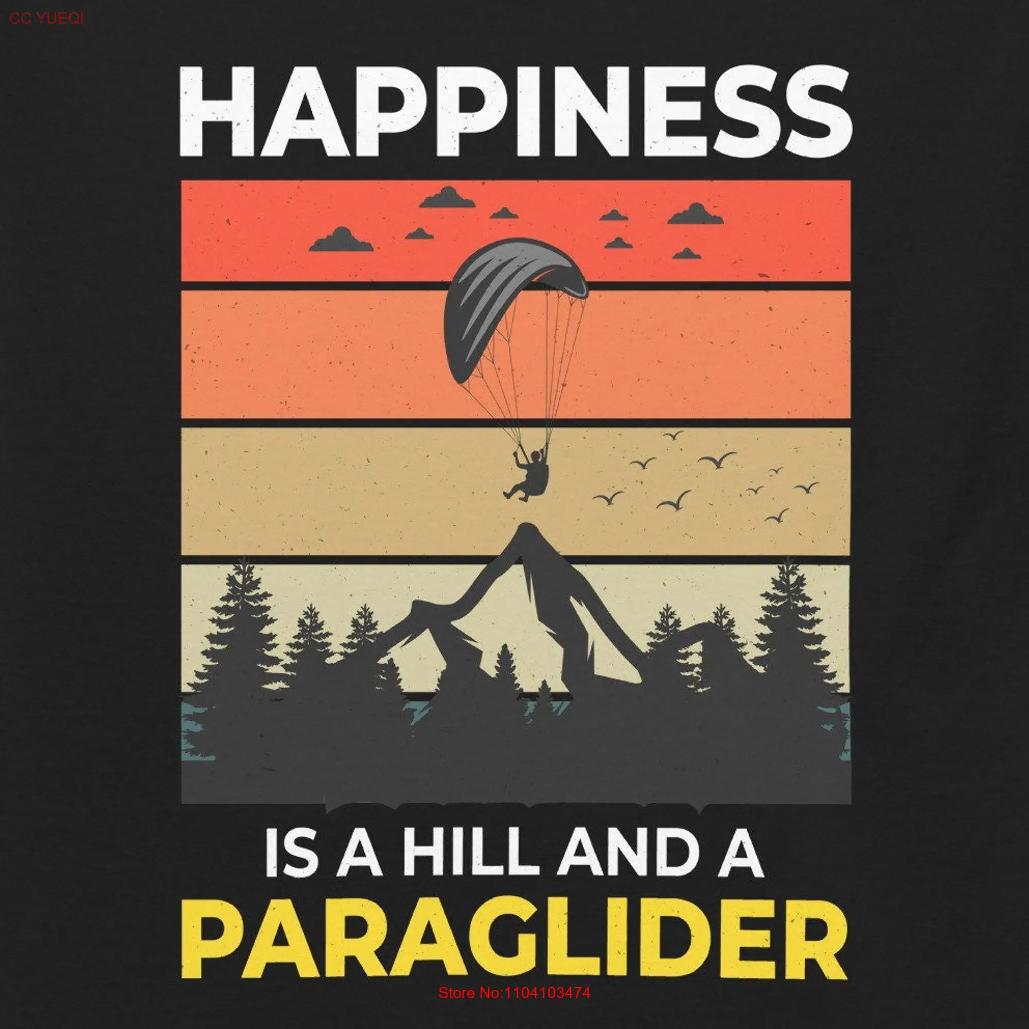 Paragliding Pilot Paraglider Dad Outdoor Enthusiast T Shirt Aerial Sport Sky Adventures Extreme Sports Glider Mountains Retro