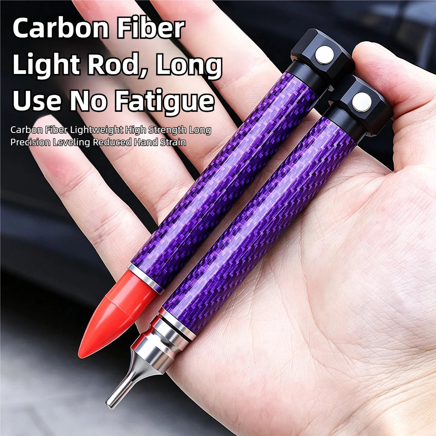 TINSOL Paintless Dent Repair Pen Kit with Universal Threaded High Hardness Knock-Resistant Rod for Car Bodywork Dent Hammer PDR