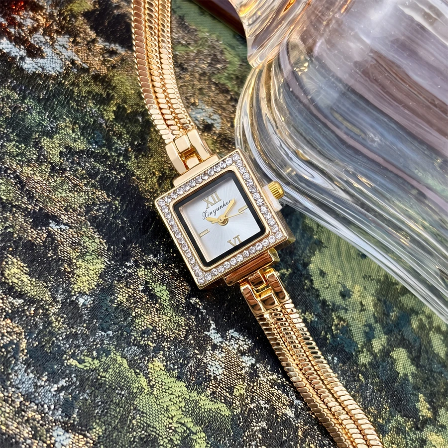 Gold Watch for Women: Square B - Jewelry Watches Vintage 评论和价格