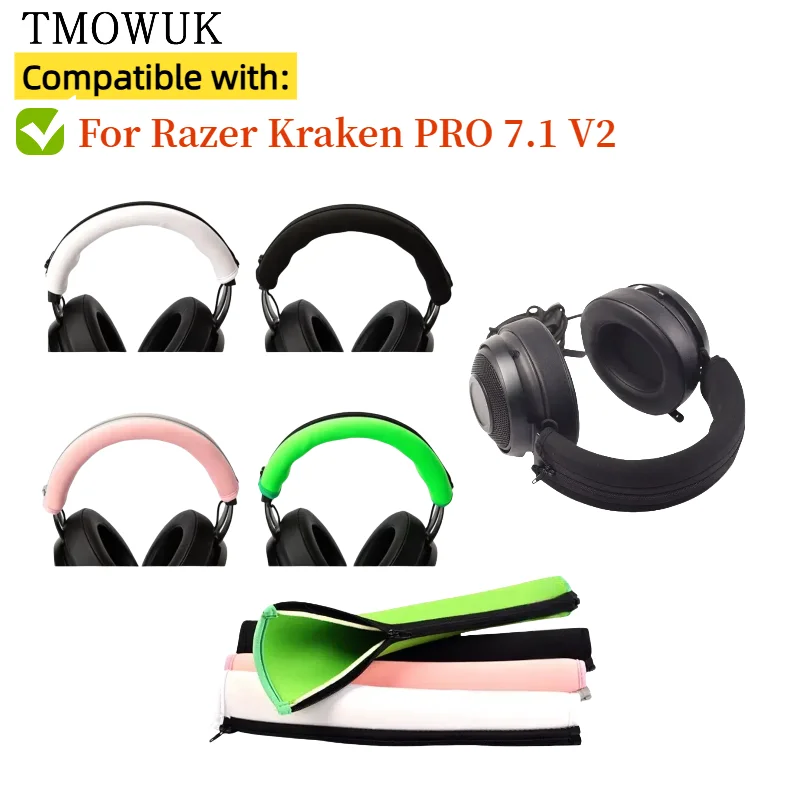 

Head band For Razer Kraken PRO 7.1 V2 Headphone Protector Zipper Headband headphone knit Accessories