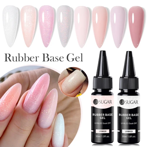 Imagen 2 del producto UR SUGAR 30ml Base de goma Gel esmalte de uñas recarga proveedor gelatina desnuda blanco UV/LED Soak Off profesión Gel híbrido para manicura
