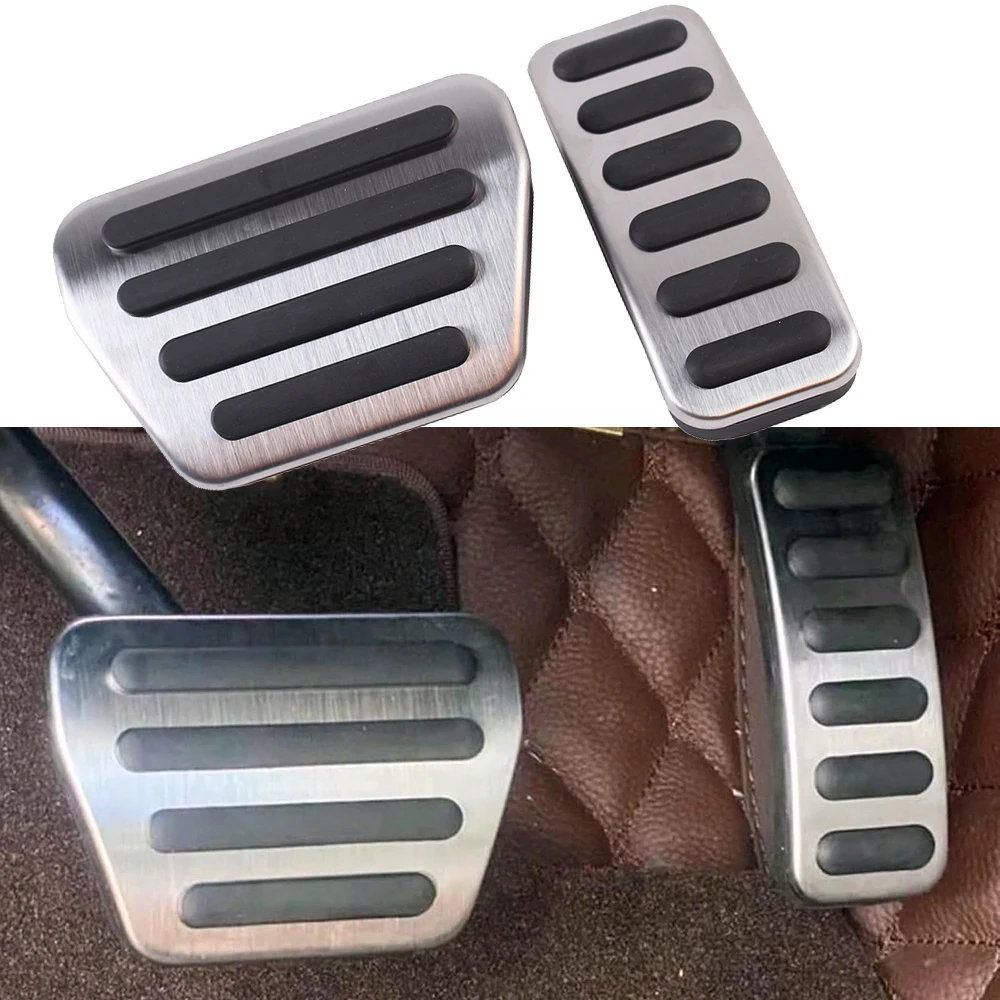 For Land Range Rover Sport 2014-2022 Defender 90 110 Discovery 2020-2025 Non-Slip Stainless Steel Foot Brake Gas Pedal Pad Cover
