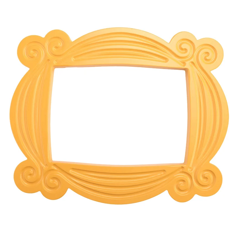 ABLJ 2X Handgemaakte Monica Deurkozijn Hout Geel Fotolijsten Collectible Home Decor Collectie Cosplay Gift