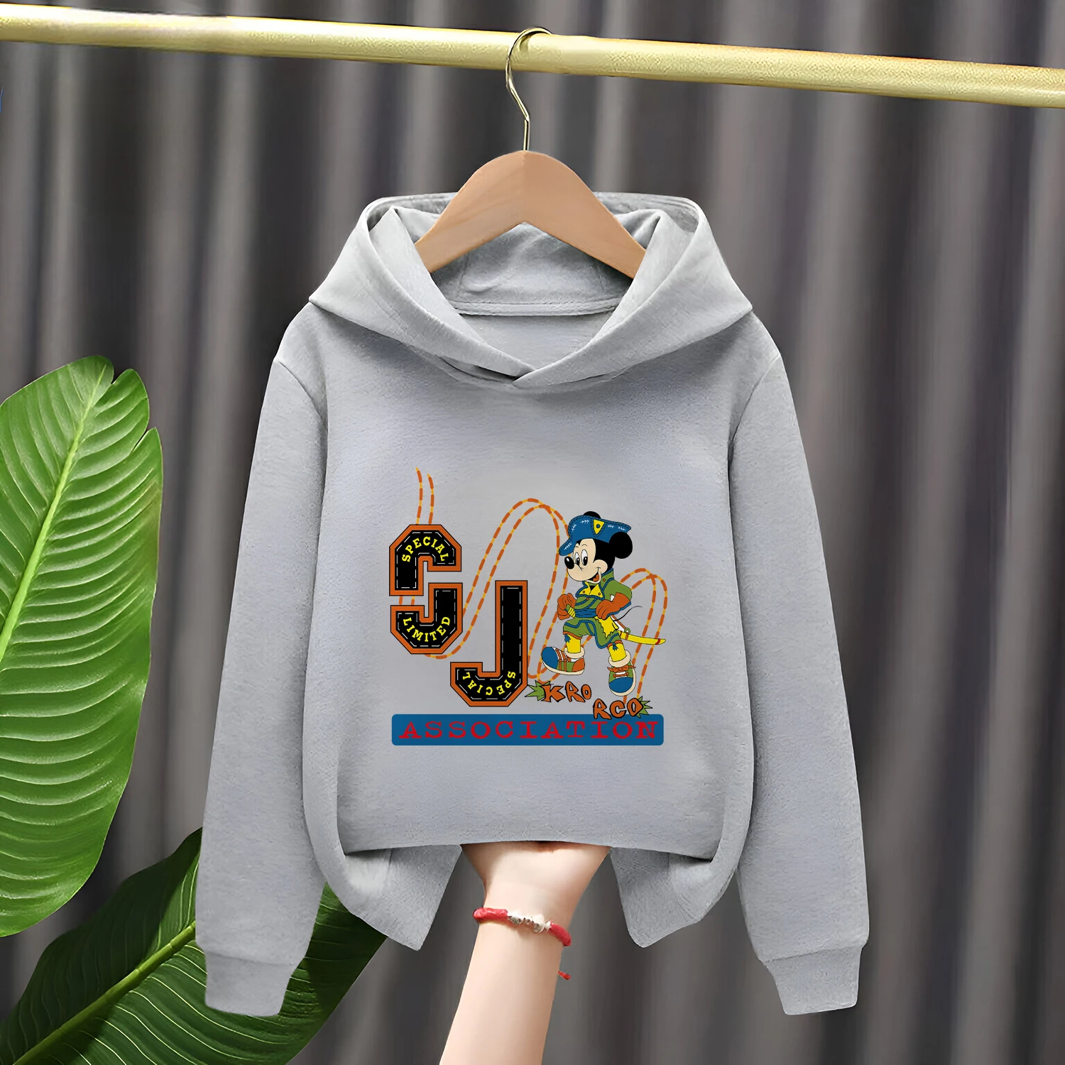 Disney Kinder-Winter-Kapuzenpullover, mit Fleece gefüttert, verdicktes Cartoon-Design, warmes Oberteil