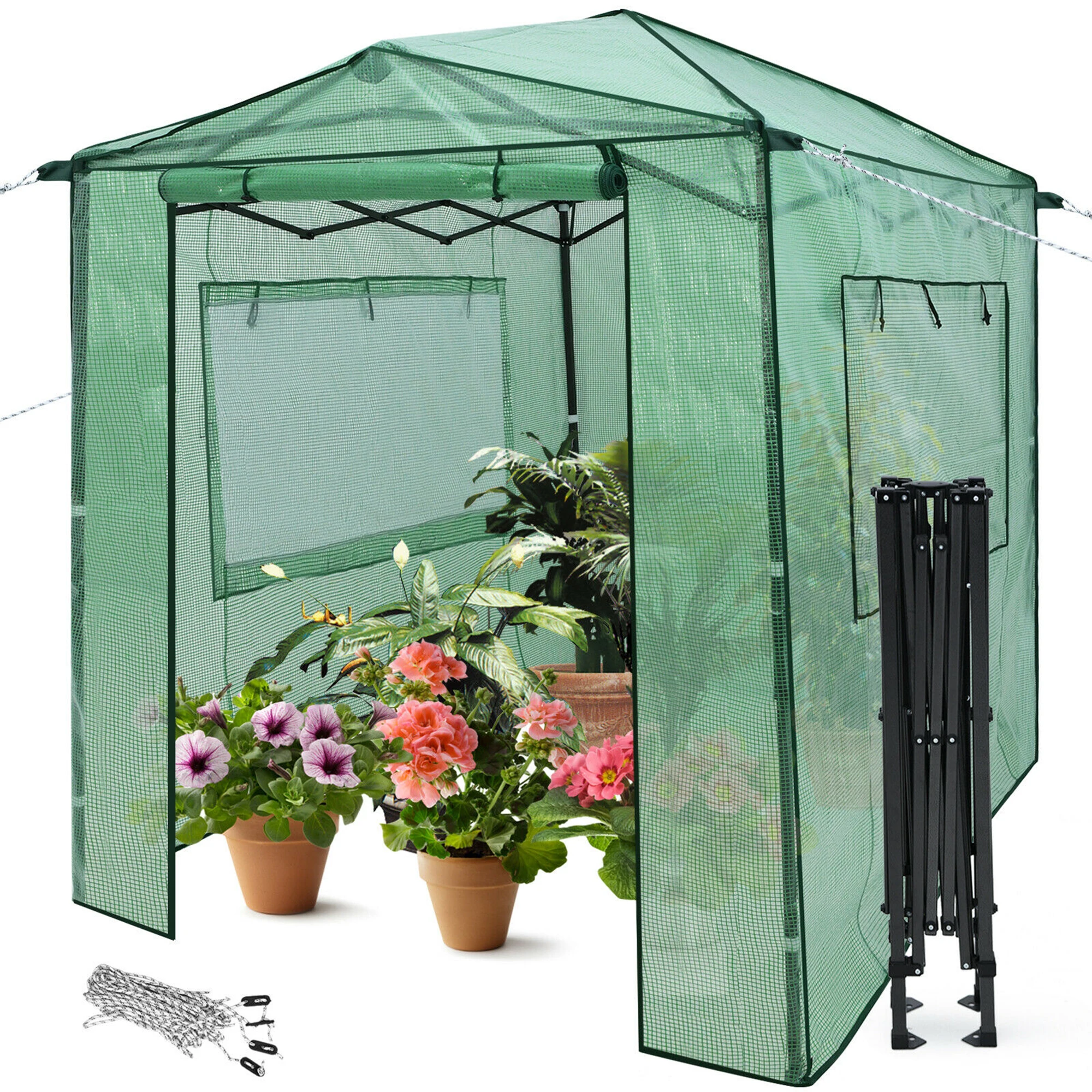 Skyplant any season used Mini Small Greenhouse with PVC Cover