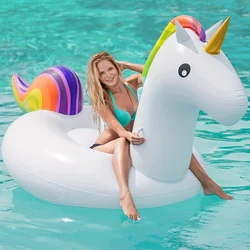 Inflatable Unicorn Pool Float with Handles - Perfect for Summer Pool & Beach Parties!