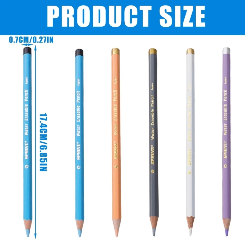 

1/5Pcs Sewing Fabric Pencil Water Soluble Pencil Tailor Mark Pencil Fabric Chalk Pencil for Sewing Clothing Dressmaking