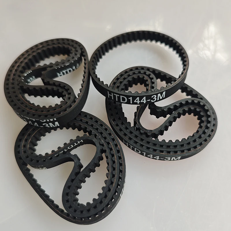 10 pieces/pack 144 HTD3M 6 timing belt teeth 48 width 6mm length 144mm rubber closed-loop 144-3M-6 High quality HTD 3M S3M CNC